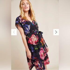 By Anthropologie Astrid Needlepoint Mini Dress, XS